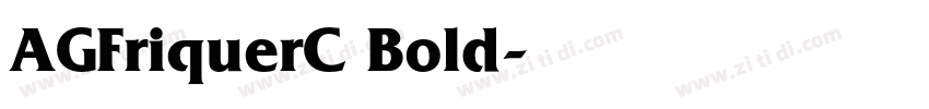 AGFriquerC Bold字体转换